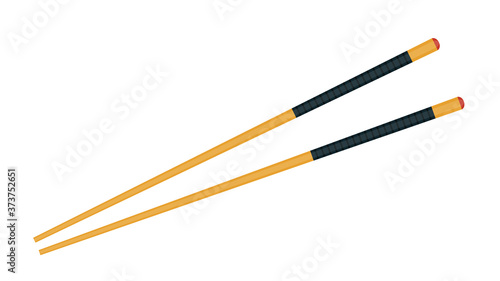 Chopsticks vector. chopsticks white background. wallpaper. free space for text. copy space.