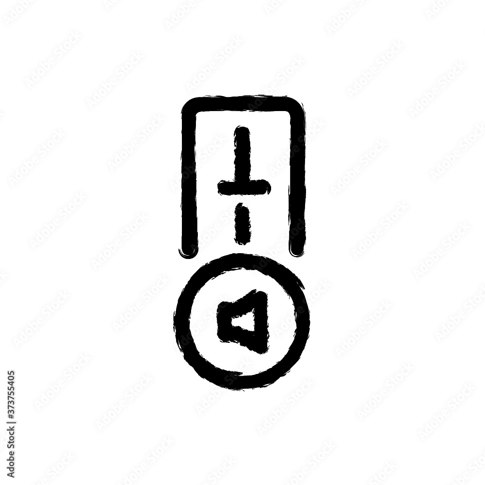vector illustration hand drawn icon ofsound vector illustration hand drawn icon ofsound