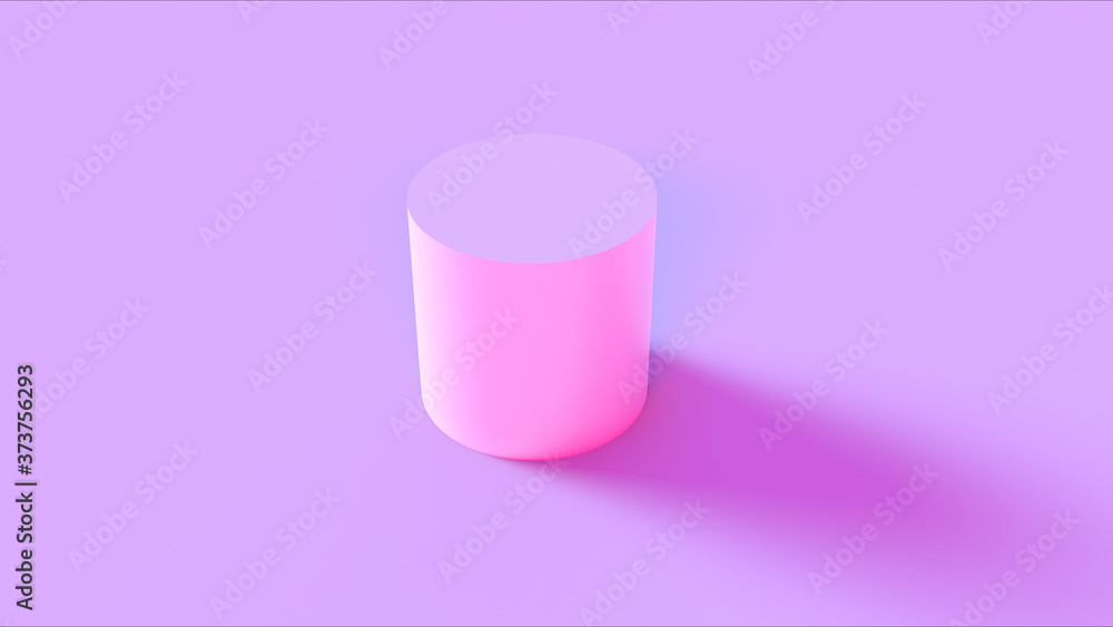 Pink Cylinder 3d illustration 3d render Pink Cylinder 3d illustration 3d render