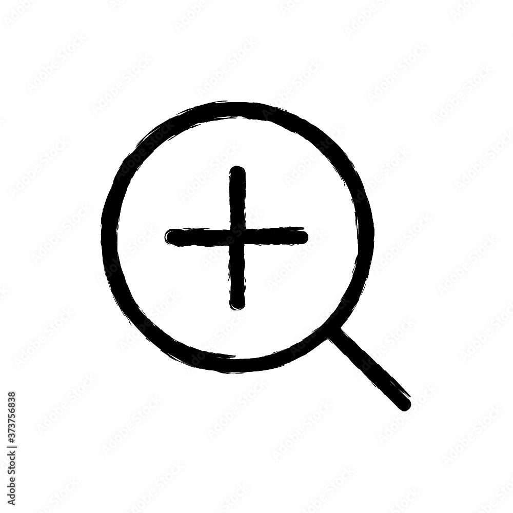 vector illustration hand drawn icon ofzoom in 1 vector illustration hand drawn icon ofzoom in 1