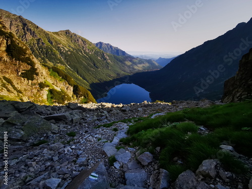 mountain lake in the mountains