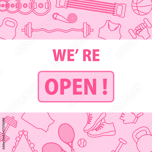 Open fitness center sport club New normal Restart