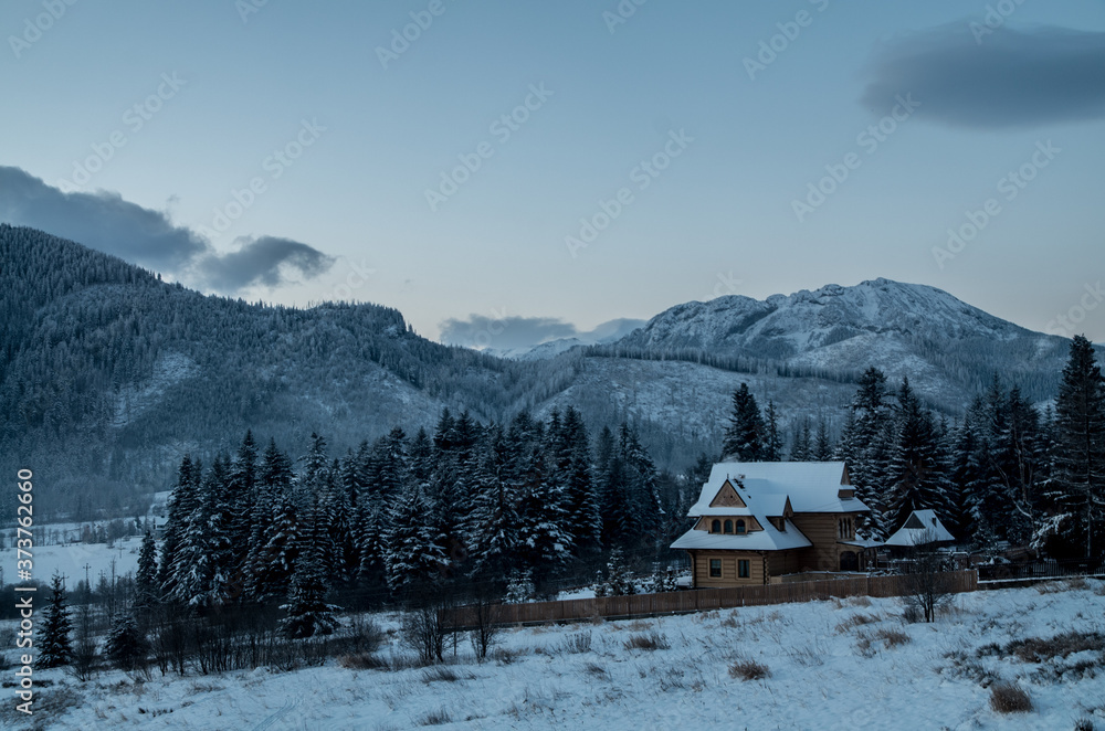 Winter in the mountains, Kościelisko, Poland