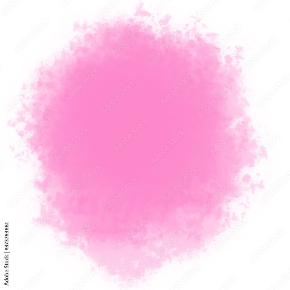 Hand drawn pink watercolor absract background