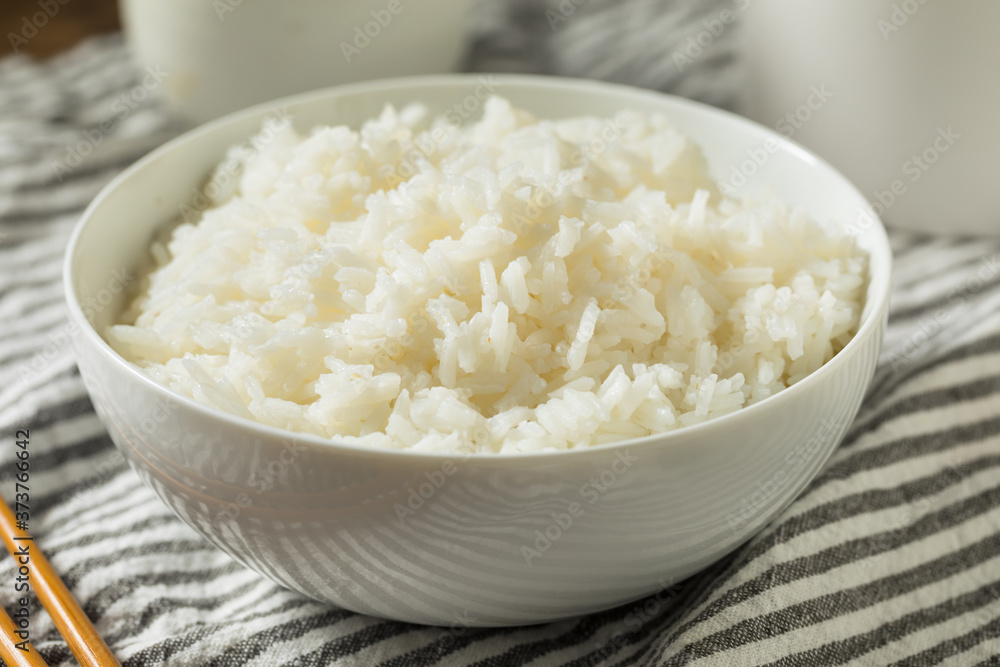 Homemade Cooked Steamed White Rice Homemade Cooked Steamed White Rice