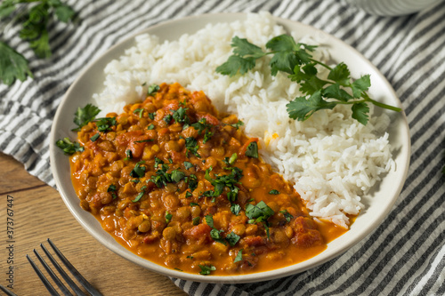 Homemade Spicy Indian Curry Lentils