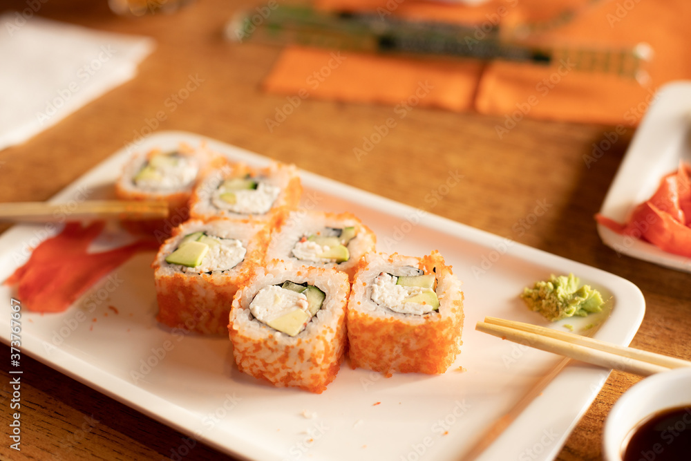 Japanese sushi traditional japanese food