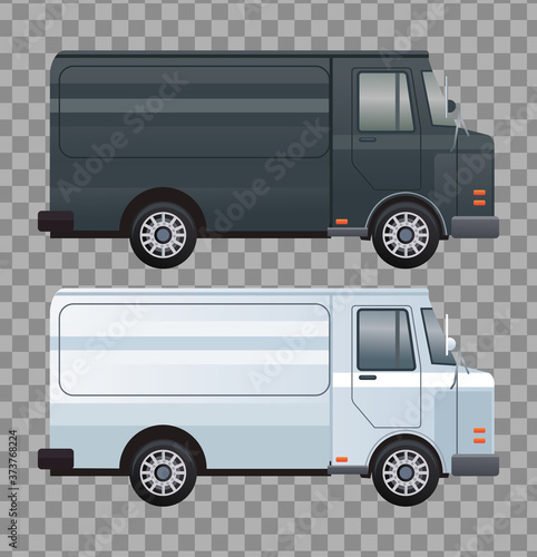 vans black and white branding isolated icons