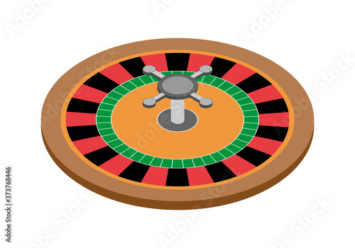 Ruleta de juegos al azar de un casino.
