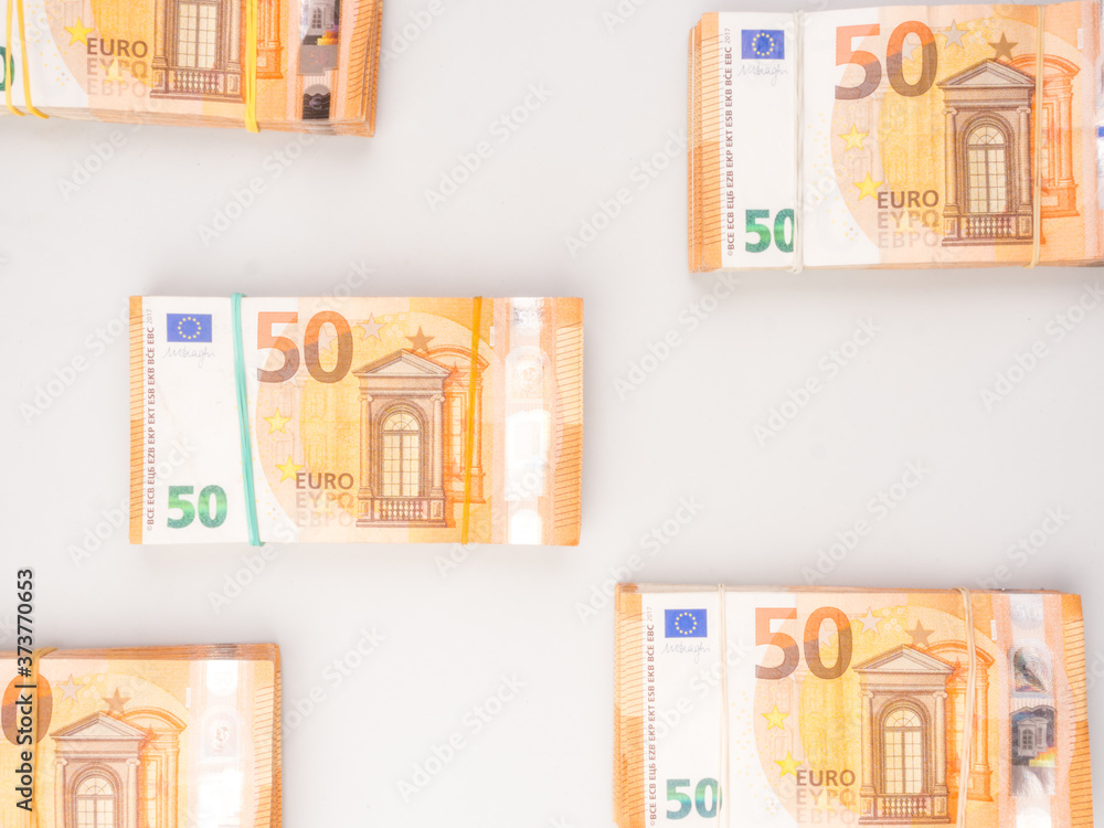 stack of euros banknotes