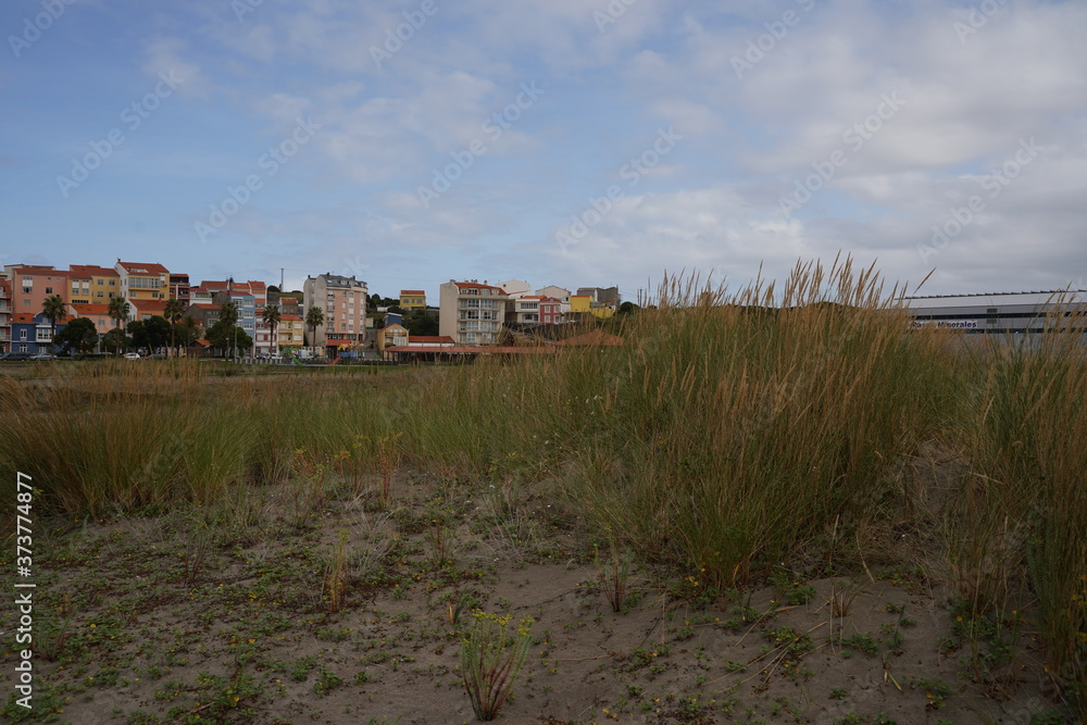 Cariño, coastal village with beach in A Coruña. Galicia,Spain Cariño, coastal village with beach in A Coruña. Galicia,Spain