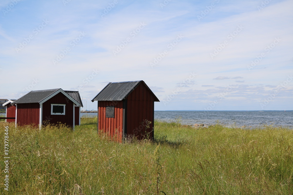Fishing hut at the island of Oland, Sweden Fishing hut at the island of Oland, Sweden
