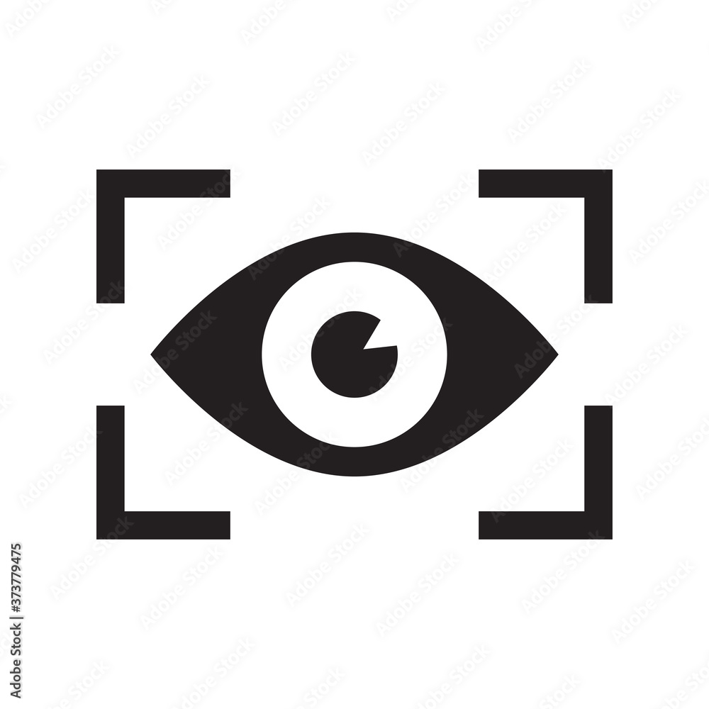 Iris scan for biometric identification. Vector Illustration Iris scan for biometric identification. Vector Illustration