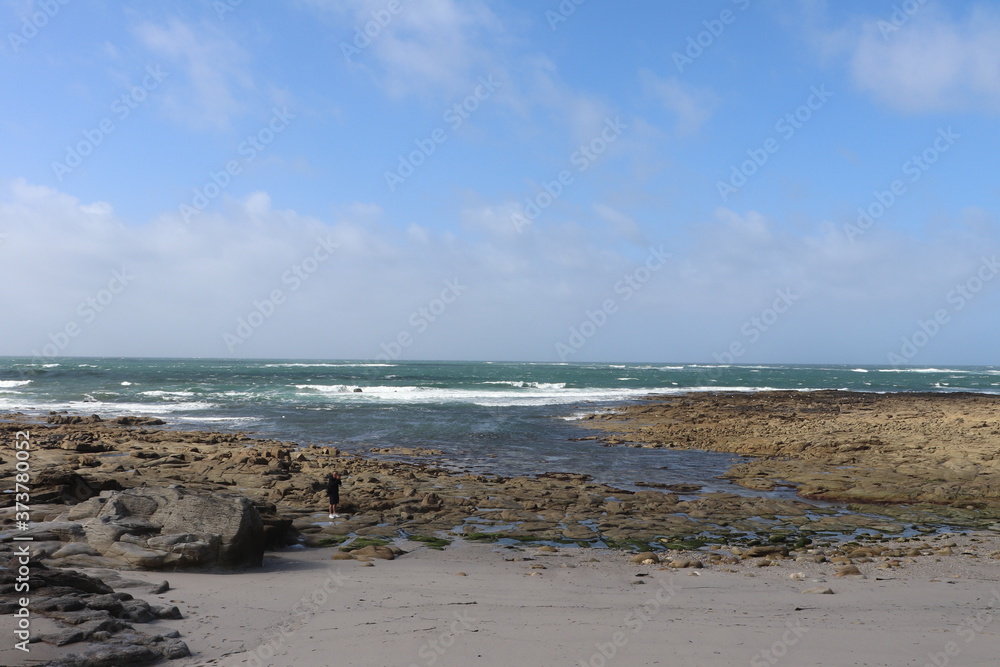 Le littoral atlantique, l'océan atlantique au lieudit Fort Bloqué, ville de Ploemeur, département du Morbihan, région Bretagne, France Le littoral atlantique, l'océan atlantique au lieudit Fort Bloqué, ville de Ploemeur, département du Morbihan, région Bretagne, France