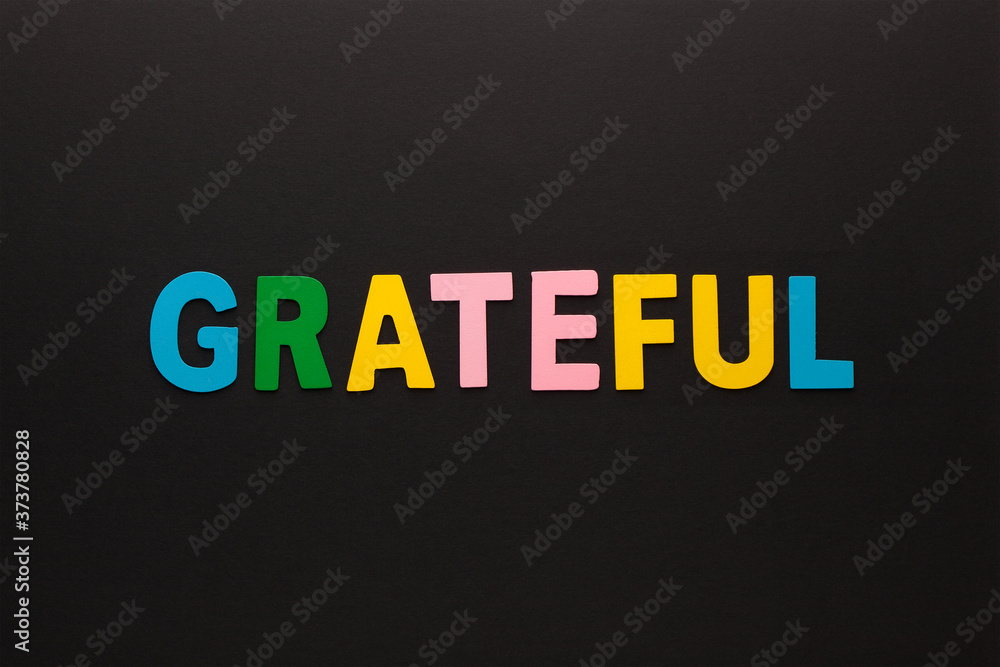 Obraz premium Grateful Word Concept