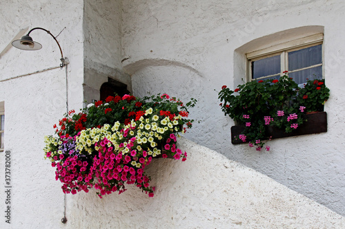 Balcone fiorito a Prissiano (Bolzano) photo