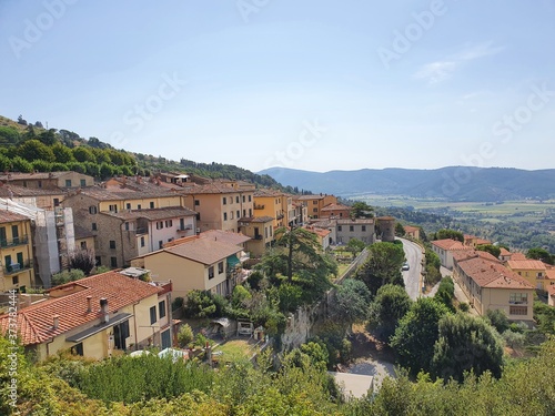 View of the Tuscan town of Cortona.