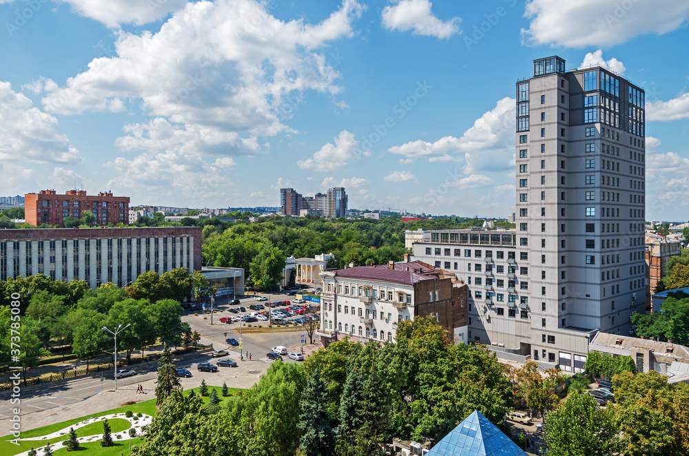 Panoramic view of central part of the city Panoramic view of central part of the city