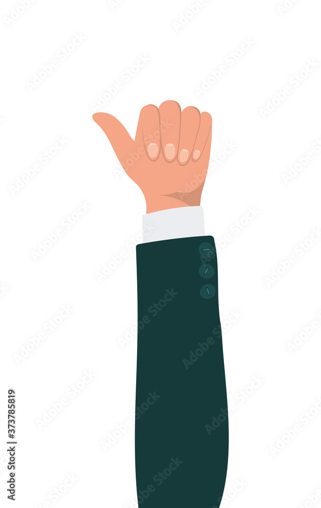 like sign with hand design of People arm finger person learn communication healthcare theme Vector illustration