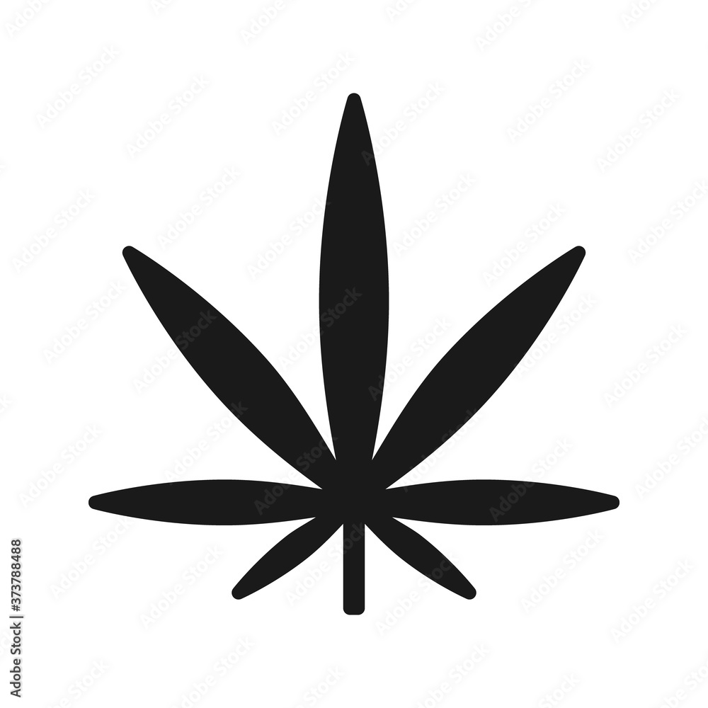 Cannabis Leaf Marijuana Hemp Weed Icon