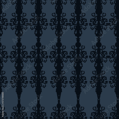 Vector abstract geometric halloween stripe seamless pattern. Hand drawn grunge design. Food, packaging, surface design . Modern brush design. Perfect for your creepy party.