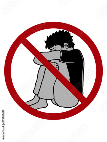 Trauer Verboten Schild 