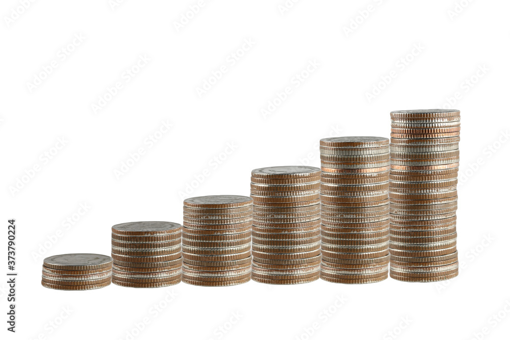 Coin stack is a Bar graph in the concept of profit in business. Coin stack is a Bar graph in the concept of profit in business.