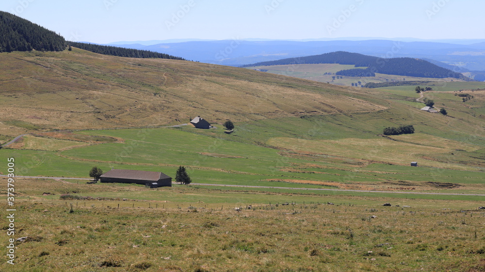 Obraz premium vue du mont Mézenc