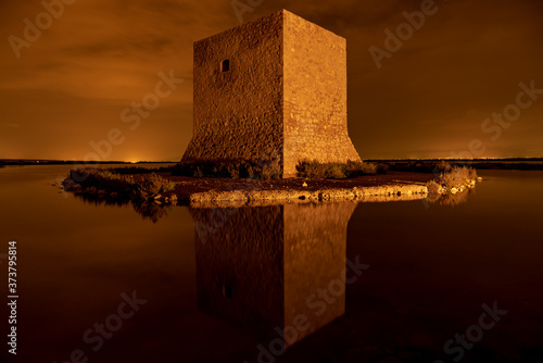 tamarit tower at sunset in santa pola