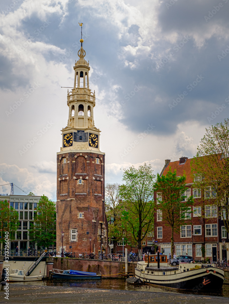 The Munttoren in Amsterdam