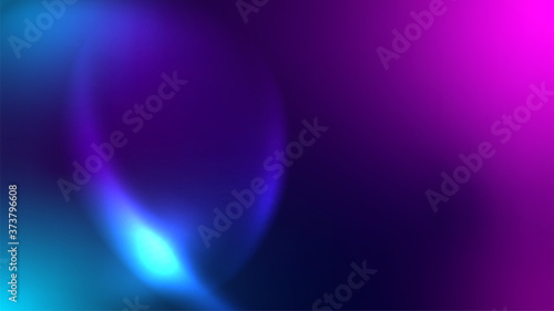 Abstract blue pink background. Glowing liquid shapes. Organic vector backdrop. Futuristic abstraction. Dark gradient