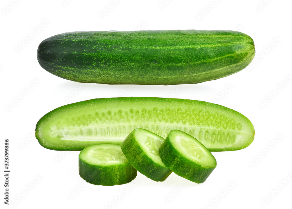 cucumber isolated on white background cucumber isolated on white background
