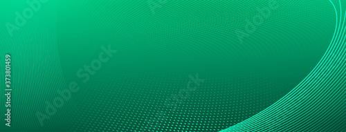 Abstract halftone background of small dots and wavy lines in turquoise colors