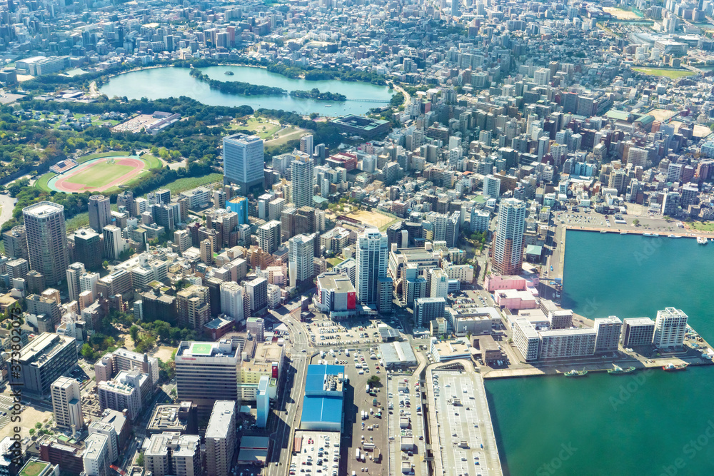 Fototapeta premium 都市風景 福岡市