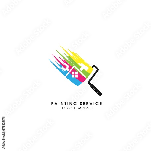 Home Repair Logo Template with handyman tools symbol