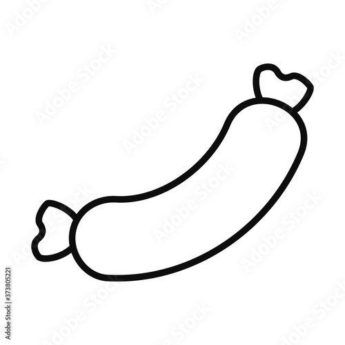 sausage icon image, line style