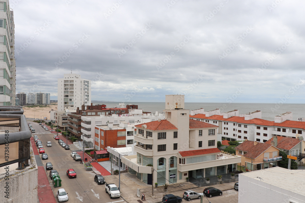 The waterfront buildings are a special attraction in Punta del Este The waterfront buildings are a special attraction in Punta del Este