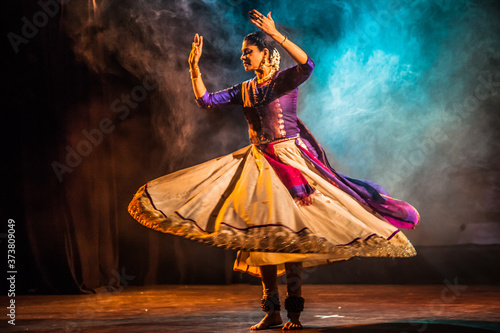 A beautiful kathak dancer photo