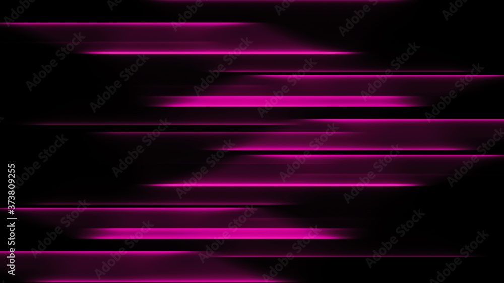 Glowing blurred light stripes in motion over on abstract background. Pink rays. Led Light. Future tech. Shine dynamic scene. Neon flare. Magic moving fast lines. Glowing wallpaper.