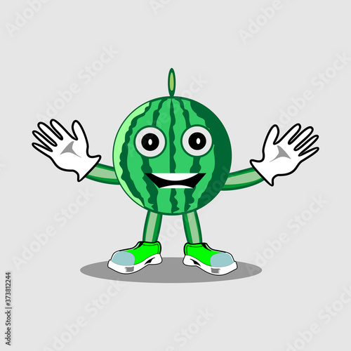 Wallpaper Mural funny watermelon cartoon Torontodigital.ca