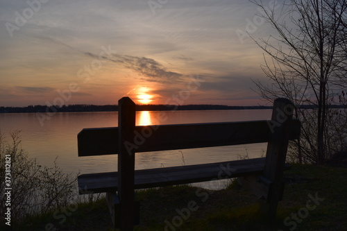 sunset bench