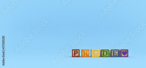 gay pride letters blocks rainbow white heart lgbt+ photo