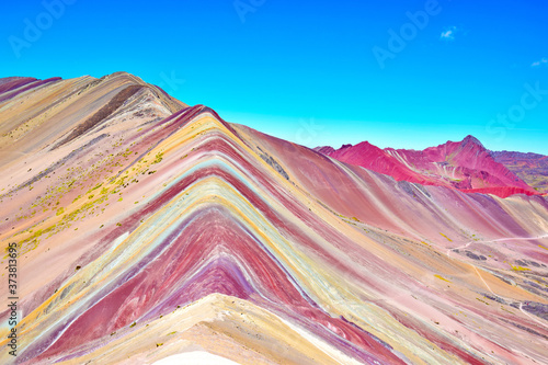 Rainbow Mountain in the Cusco region Peru. © alessandro