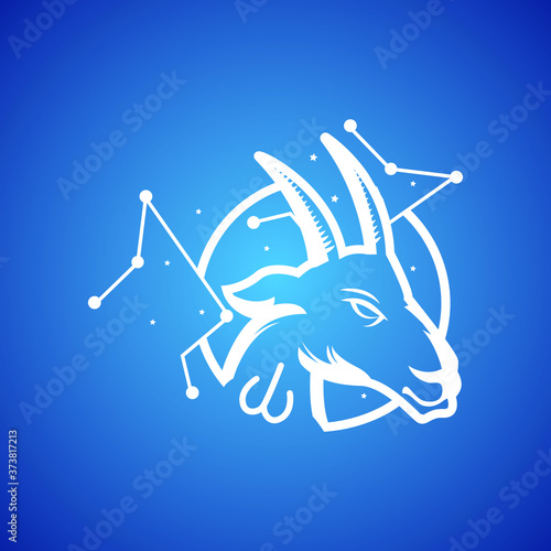 Creative digital illustration of astrological sign Aries. zodiac astrology circle with zodiac aries signs.
