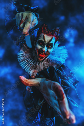 angry crazy clown