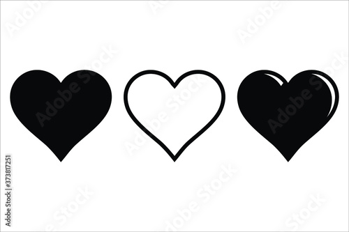Love Hearth icon vector. Flat icon Love symbol