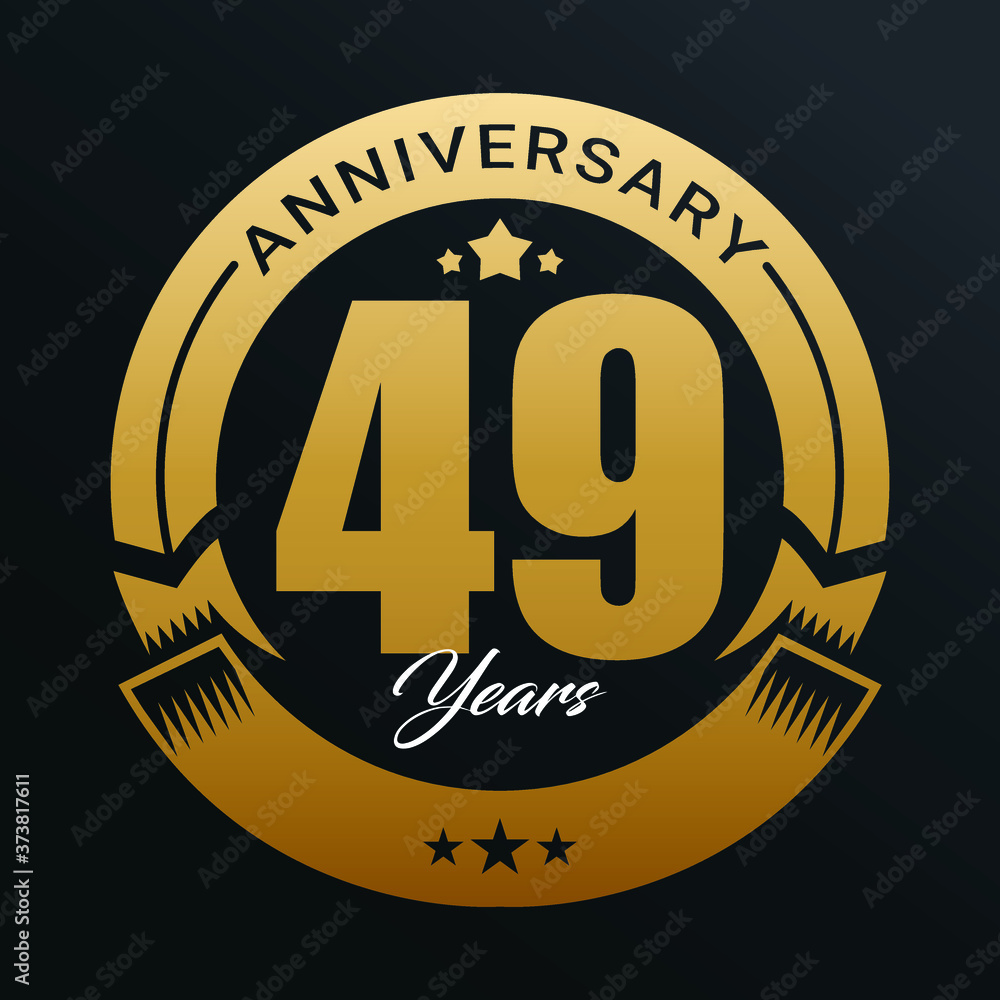 Anniversary logo, Year Anniversary logo design celebration, luxurious golden color logo. Anniversary logo, Year Anniversary logo design celebration, luxurious golden color logo.
