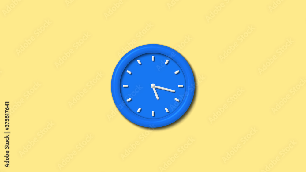 12 hours counting down 3d wall clock icon on yellow light background,Clock icon 12 hours counting down 3d wall clock icon on yellow light background,Clock icon