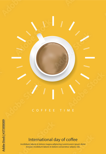 Coffee Poster Advertisement Flayers Vector Illustration