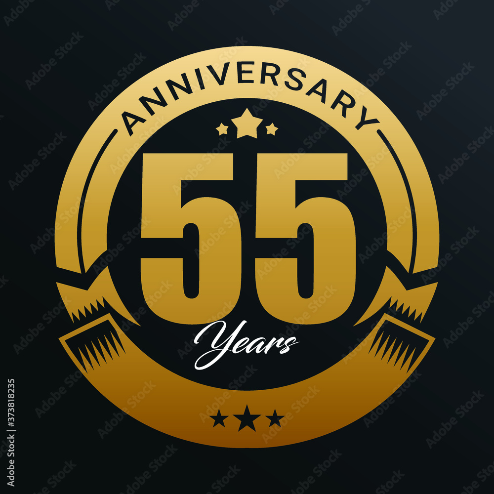 Anniversary logo, Year Anniversary logo design celebration, luxurious golden color logo. Anniversary logo, Year Anniversary logo design celebration, luxurious golden color logo.